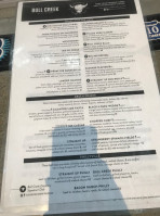 Bull Creek Distillery menu