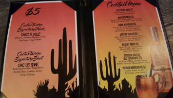 Cactus Tavern menu