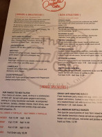 The Oriole Cafe menu