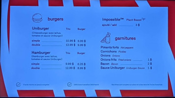 Uniburger inside