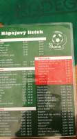 Slavia menu
