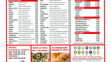 La Golosa Pizzeria Da Asporto menu