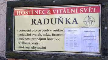 Hostinec Raduňka menu