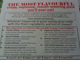 Pizza 21st Century menu
