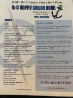 The Marina And Grill At Efoot Resort menu