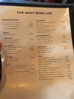 The Fainting Goat Wine Bar And Restaurant menu