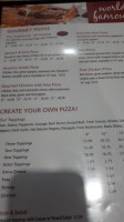 Houston Pizza menu