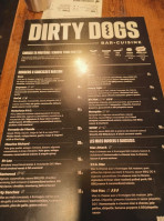Dirty Dogs menu