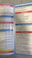Tops In Pizza menu