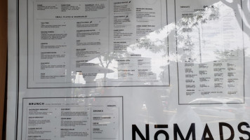 Nomads Restobar menu