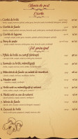 Codrii Bucovinei menu