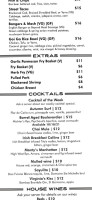 Twin Sisters Brewing menu