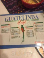 Guatelinda Cafe menu