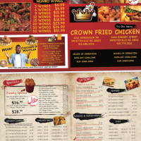 Crown Fried Chicken menu