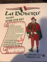 La Boieru' menu