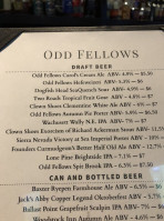 Odd Fellows Brewing Co menu