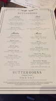 Butterhorn menu