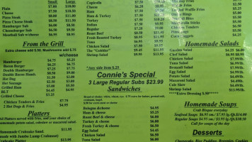Connies Market menu