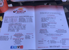 Wowo's Smokin' Hot Bbq menu