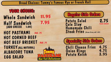 Tommy Pastrami New York Delicatessen food