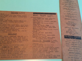 La Taqueria Pinche Taco Shop menu