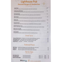 Lighthouse Bistro Pub menu