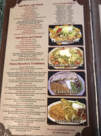 Fiesta Ranchera menu