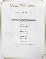 Banh Mi Express menu