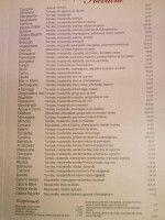 La Trattoria Italiana menu