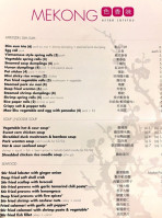 Mekong Restaurant menu