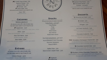 Board N Brew Cafe menu