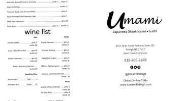 Umami Japanese Steakhouse Sushi inside