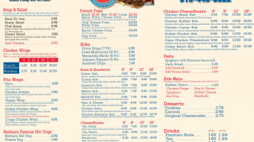 Famous Philly's Cheesteak menu