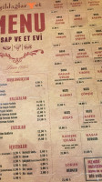 YeŞİldaĞlar Et menu