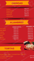 Tacos Mi Hermano menu
