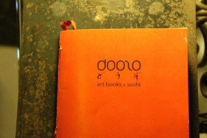 Doozo Art Books Sushi menu