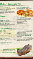 McCabe's Irish Pub & Grill menu