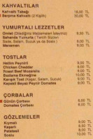 Chiffre Cafe Nargile menu