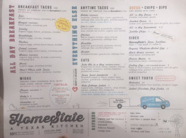 Homestate menu