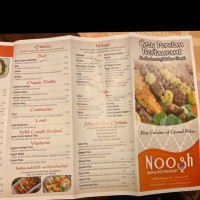 Noosh Persian Kitchen menu