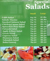 Salad Days menu