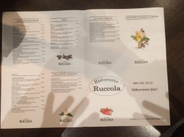 Ruccola menu