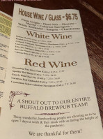 Buffalo Brewpub menu