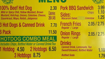 Sam’s Hot Dogs Of Verona menu