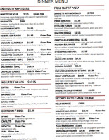 Fragole menu