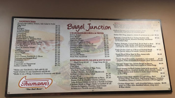 Bagel Junction menu