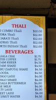 Taj Chaat House menu