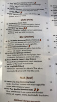 Sabhai Thai menu