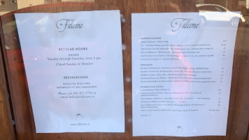 Il Falcone menu