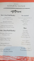 Kanpai Sushi On 8th menu